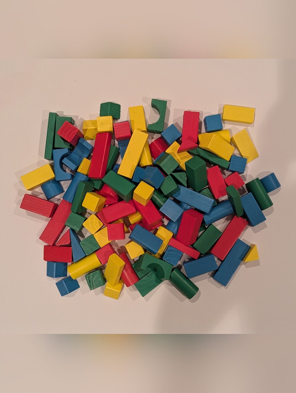 Melissa & Doug 100 Colorful Wooden Building Blocks